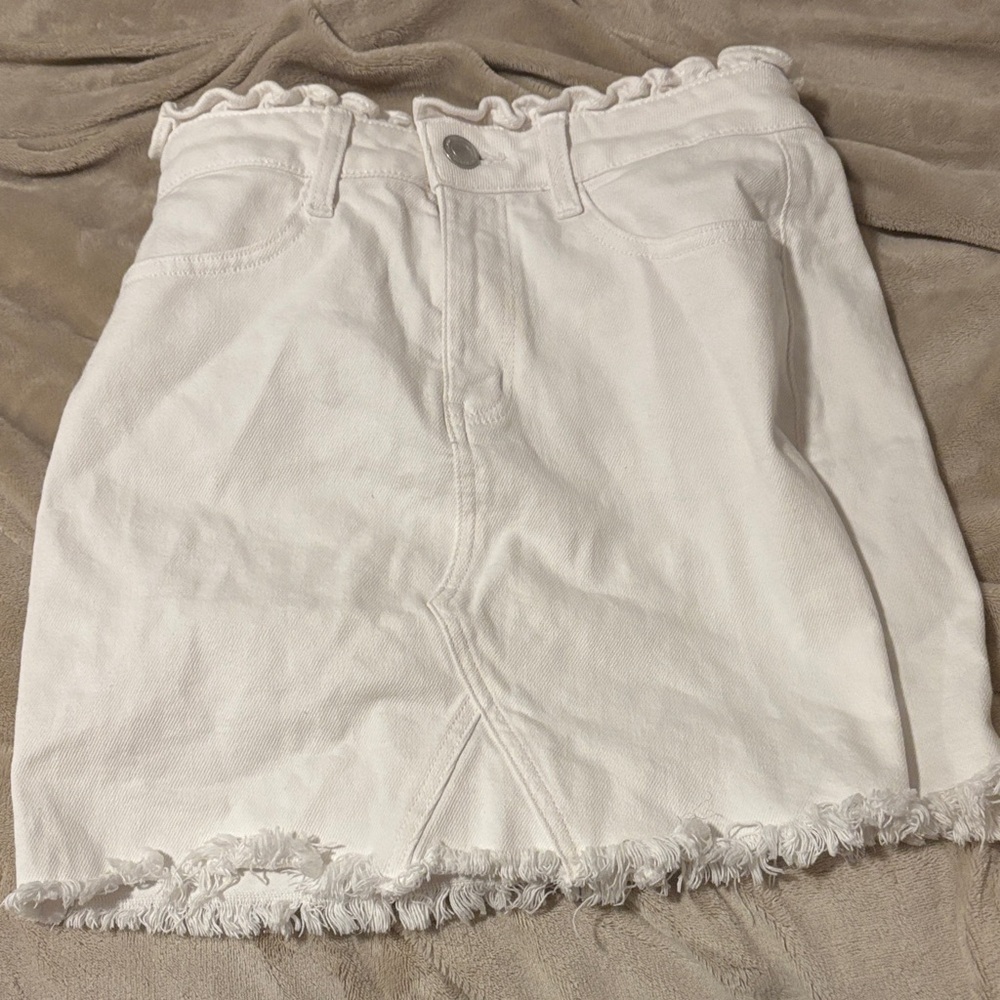 SO White Denim Skirt